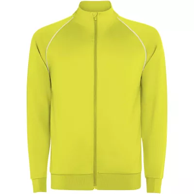 Męska bluza Valier z zamkiem błyskawicznym na całej długości - Fluor Yellow (R0437-FLYELLOW)