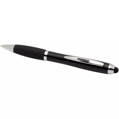 Nash długopis kulkowy z tworzyw sztucznych pochodzących z recyklingu z certyfikatem RCS, z rysikiem, kolorowym korpusem i cza - Czarny (10645790)