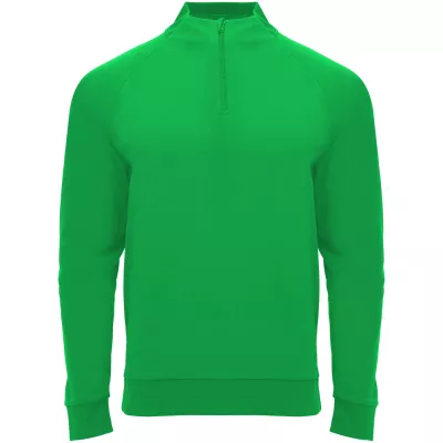 Epiro bluza unisex z długim rękawem i zamkiem błyskawicznym 1/4 200 g/m² - Green Fern (R1115-GRFERN)