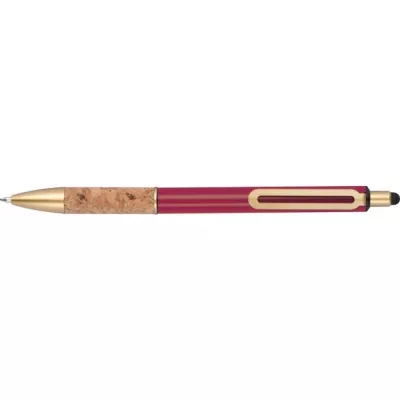 Długopis metalowy touch pen CAPRI - bordowy (369002)
