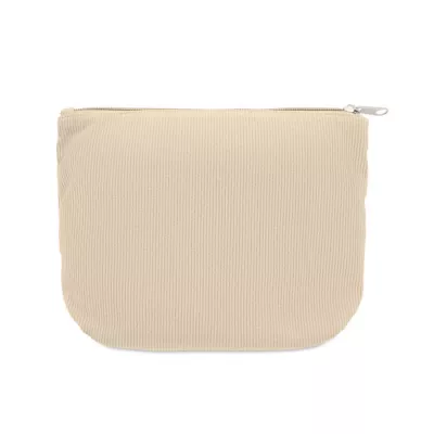 Kosmetyczka sztruksowa z podszewką 220 g/m² CORDY T - Bezowy (MO2876-13)