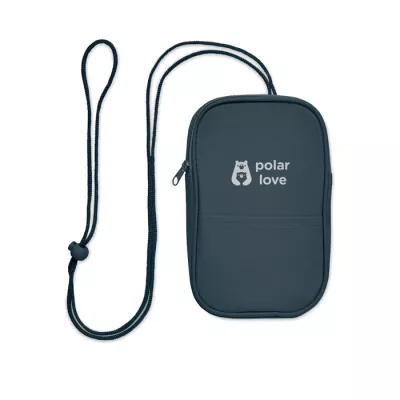 Saszetka podróżna RPET 600D na sznurku KOROVIN POUCH - Niebieski (MO2675-04)