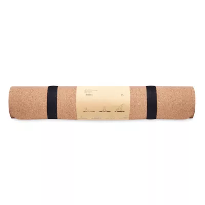 Mata do jogi korkowa z TPE SAVASANA - Bezowy (MO6267-13)