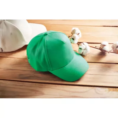 Czapka z daszkiem organiczna 250 g/m² BICCA CAP - Zielony (MO6432-09)