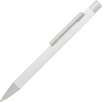 Długopis metalowy półżelowy ALMEIRA - biały (374106)