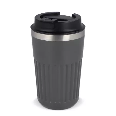 Termos na kawę ze stali nierdzewnej pochodzącej z recyklingu, 400 ml - szary (LT98698-N0061)