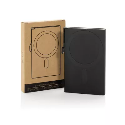 Magnetyczne etui na kartę kredytową, ochrona RFID - black (P820.9501)
