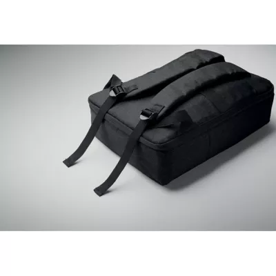 Plecak na laptop 15" z RPET LAUGAR - Czarny (MO2305-03)