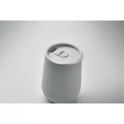 Kubek dwuścienny z PP 300 ml GO - Bialy (MO2444-06)