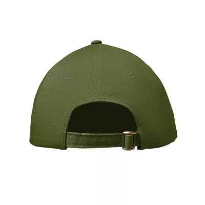 Czapka z daszkiem 6-panelowa 280 g/m² BAHAMAS - Zieleń Wojskowa (MO2347-49)