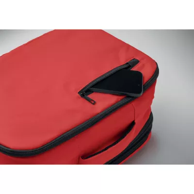 Plecak kabinowy z RPET na laptop 15" FLYSAFE - Czerwony (MO2840-05)
