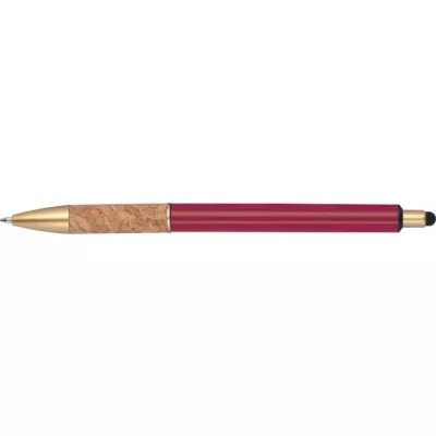 Długopis metalowy touch pen CAPRI - bordowy (369002)