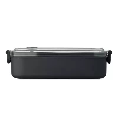 Lunchbox z PP ze stalowym wkładem 750 ml HOAGIE - Czarny (MO2770-03)
