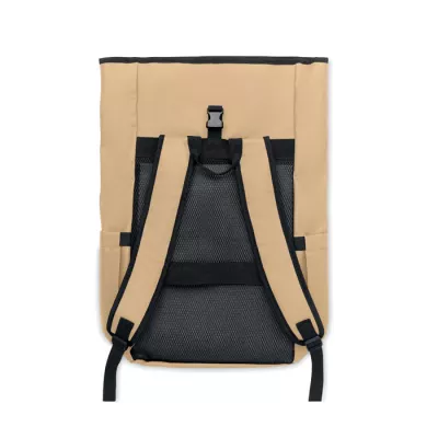 Plecak rolltop na laptop RPET 600D BANGKOK ROLL - Khaki (MO2643-39)