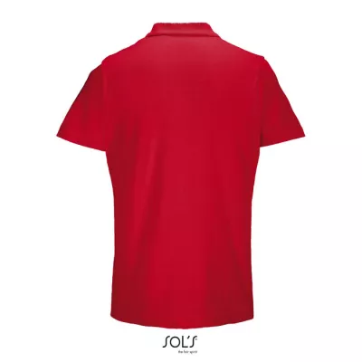 Koszulka polo unisex z czesanej bawełny Sol's PULSE - Czerwony (S04502-RD)