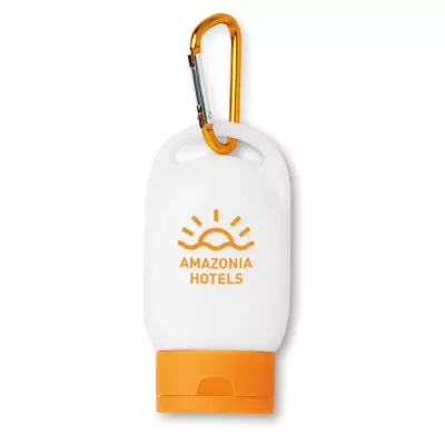 Krem do opalania SPF 25 z karabińczykiem 30 ml SUNCARE - Pomaranczowy (MO8512-10)