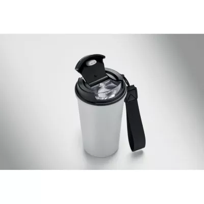 Kubek termiczny z ceramiczną wyściółką 400 ml NAKANO - Bialy (MO3156-06)