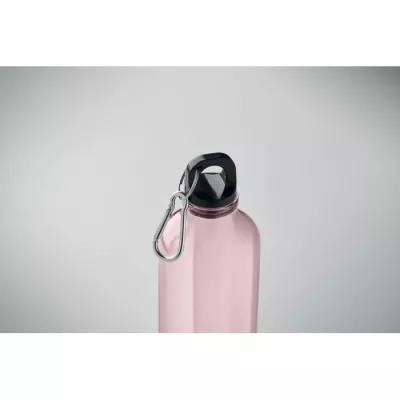 Butelka z RPET z karabińczykiem 500 ml MOSS RE500 - Przezroczysty Rózowy (MO2803-31)