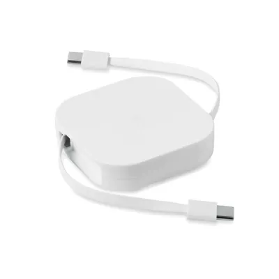 Kabel zwijany USB-C 100W LINEA 100 - Bialy (MO2924-06)