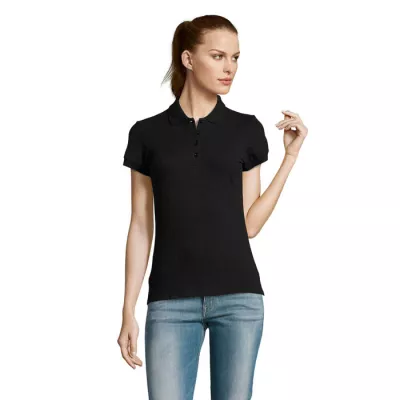 Koszulka polo damska piqué 170 g/m² Sol's PASSION - Czarny (S11338-BK)