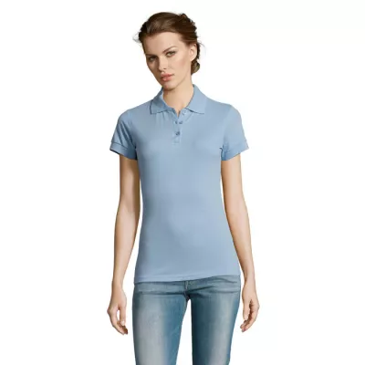 Koszulka polo damska 200 g/m² Sol's PRIME WOMEN - Sky Blue Pique (S00573-SP)