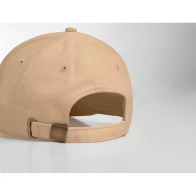 Czapka z daszkiem 6-panelowa 270 g/m² TEKAPO - Bezowy (MO9643-13)