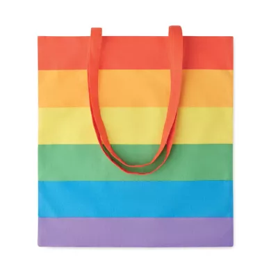 Torba bawełniana tęczowa 200 g/m² BOREALIS - Wielokolorowy (MO6353-99)