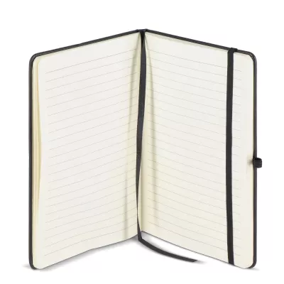 Notatnik Iroko z twardą okładką Laser A5 - czarno / czarny (LT92090-N0202)