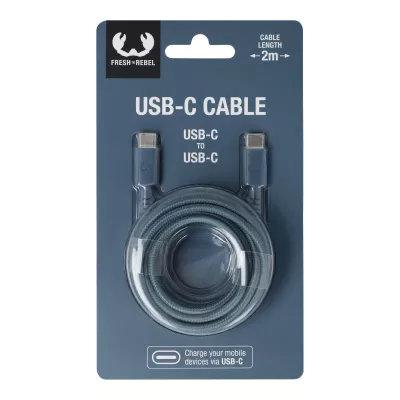 2UCC200 | Kabel Fresh 'Rebel USB-C do USB-C 2,0 m - Dive Blue (LT49409-N0048)