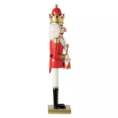 Dziadek do orzechów drewniany duży 50 cm SUPER JOLY - Czerwony (CX1591-05)