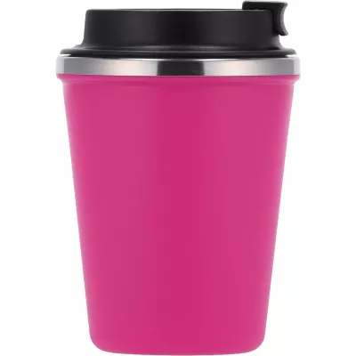 Kubek termiczny 350 ml z powłoką z recyklingu METODY - różowy (8496211)