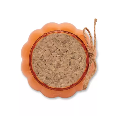 Świeca waniliowa w szkle z wosku roślinnego PUMKIN - Pomaranczowy (MO3193-10)
