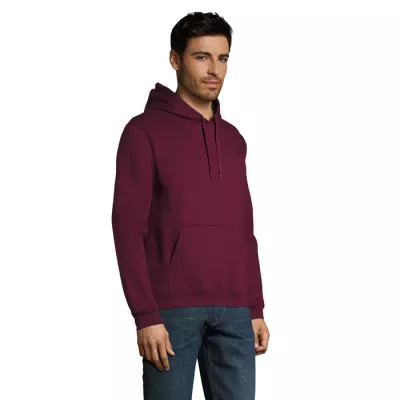 Bluza unisex z kapturem 280 g/m² Sol's SNAKE - Burgundy (S47101-BG)