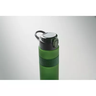 Butelka z RPET ze słomką 700 ml ISJFORDEN - Ciemnozielony (MO2755-60)