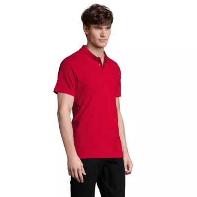 Koszulka polo męska piqué 210 g/m² Sol's SPRING II - Czerwony (S11362-RD)