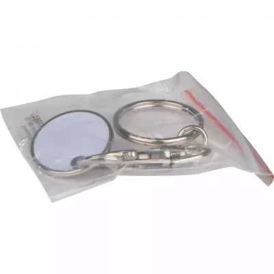 Brelok z żetonem NELLIE - biały (9047706)