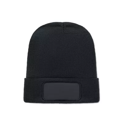 Czapka zimowa unisex z dzianiny RPET CAPNIT - Czarny (MO2359-03)