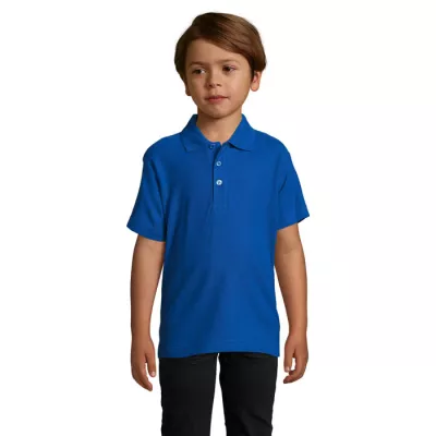Polo dziecięce piqué 170 g/m² Sol's SUMMER II KIDS - Niebieski (S11344-RB)