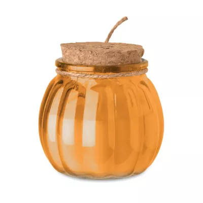 Świeca waniliowa w szkle z wosku roślinnego PUMKIN - Pomaranczowy (MO3193-10)