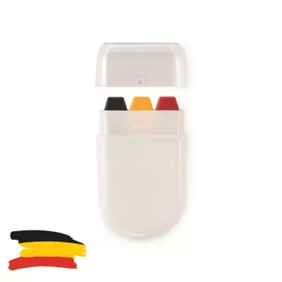 Sztyft do malowania ciała w barwach flagi CHEER - Czarny (MO2807-03)