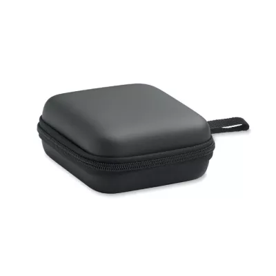Zestaw z powerbankiem magnetycznym 5000 mAh ATLAS - Czarny (MO3177-03)