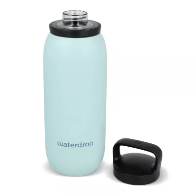 Termiczna butelka uniwersalna Waterdrop z ustnikiem 600 ml - pastelowoniebieski (LT47000-N0016)