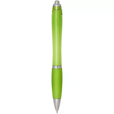 Nash długopis kulkowy z tworzyw sztucznych pochodzących z recyklingu z certyfikatem RCS, z kolorowym korpusem i uchwytem (cza - Limonka (10645463)