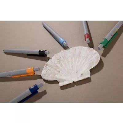 Długopis z tworzywa z dodatkiem zmielonych muszli SELIS - pomarańczowy (19735-07)