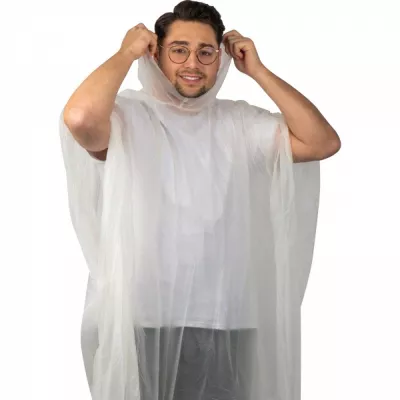 Poncho przeciwdeszczowe biodegradowalne DAVIDE - przeźroczysty (4188266)