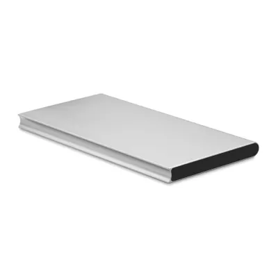 Powerbank płaski aluminiowy 8000 mAh POWERFLAT8 - Srebrny Mat (MO8839-16)