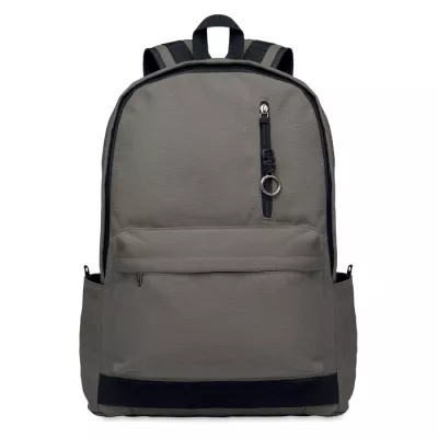 Plecak na laptop 15" z recyklingu 450 g/m² LEIRUR - Kamienny Szary (MO2391-15)