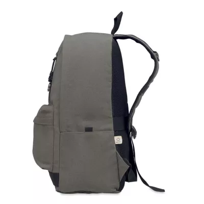 Plecak na laptop 15" z recyklingu 450 g/m² LEIRUR - Kamienny Szary (MO2391-15)
