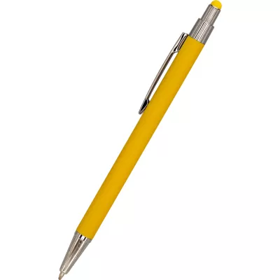 Długopis metalowy touch pen soft touch PAULA - żółty (1096408)