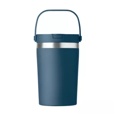 Kubek termiczny ze słomką i paskiem 350 ml COZYCUP - Francuski Granat (MO2922-85)
